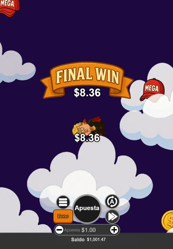 Ganando en la versión móvil
