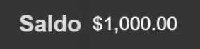 Saldo 1000$